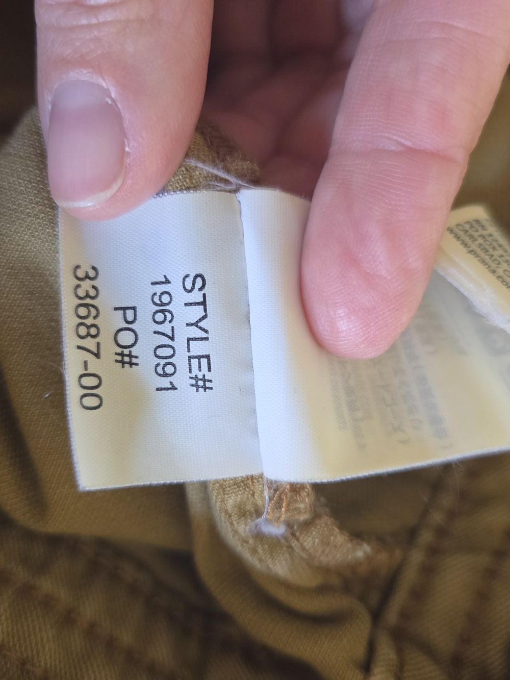 Prana Women's Flare Jeans in Khaki Tan - Picture 5 of 6